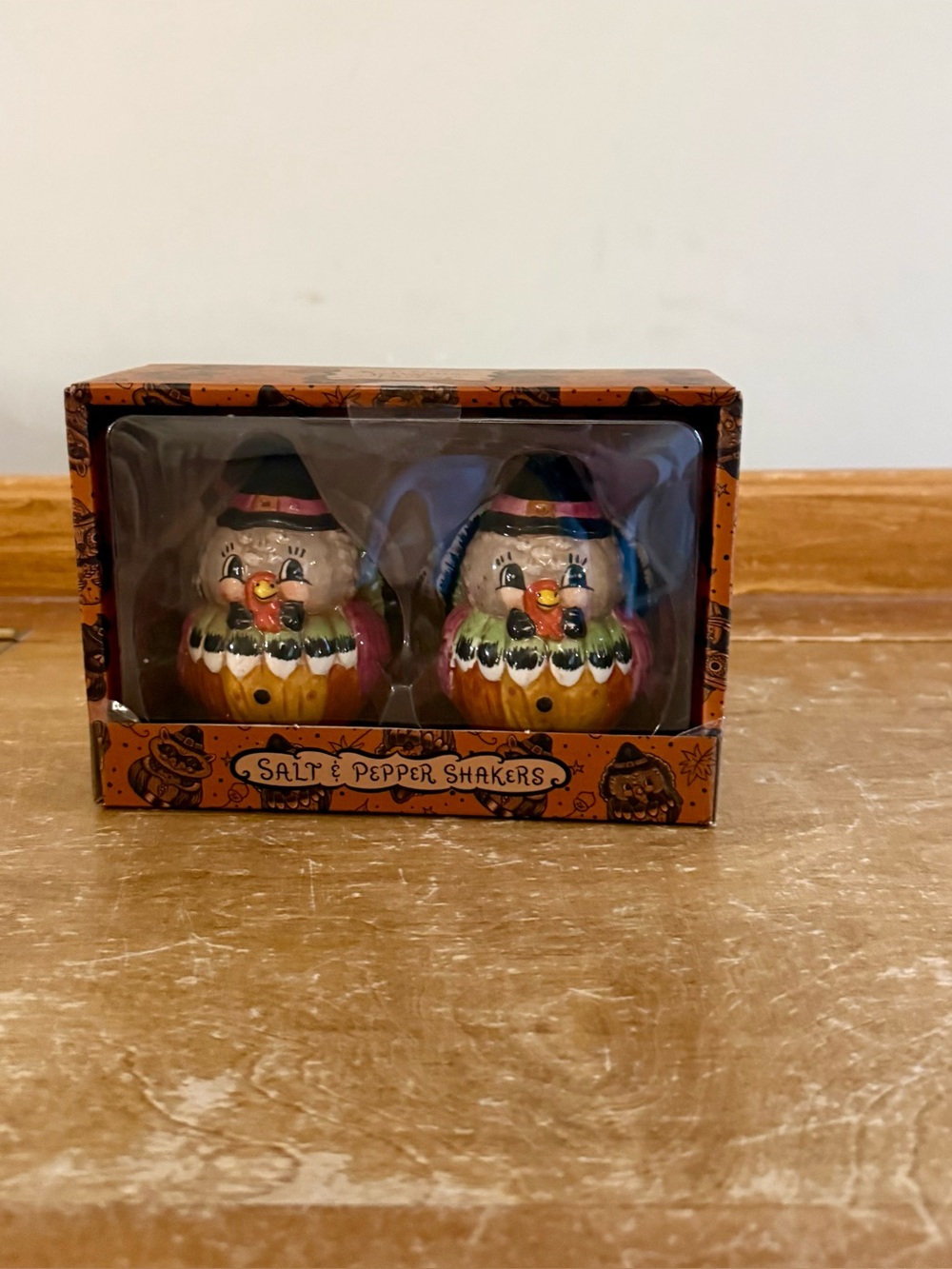 Johanna Parker Turkey  Salt and Pepper Shaker Set - Orange, Black, Green